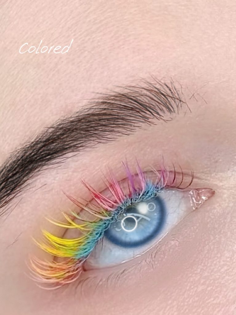 Colored lashes